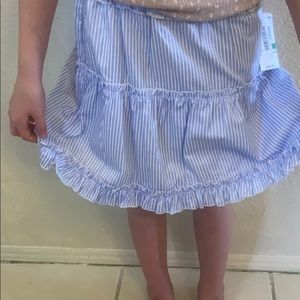 GB girls skirt blue and white Gianni bini